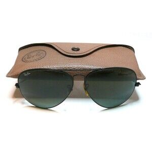 Vintage B&L Ray Ban L2823 Aviators Black Gun Metal frame w/Case Pre-Owned